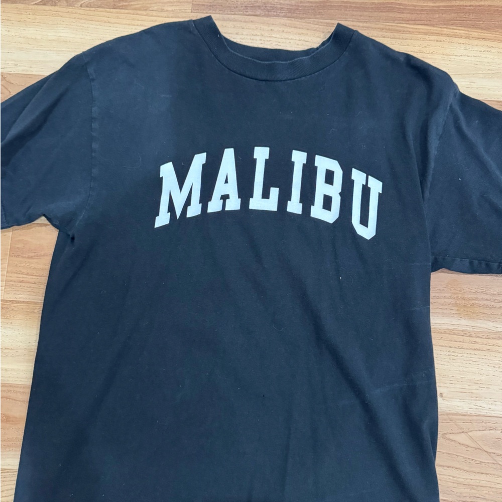 Brandy Melville Black Malibu Graphic T-Shirt
